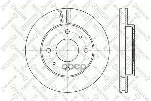 диск тормозной перед.  60203010VSX Stellox арт. 60203010VSX