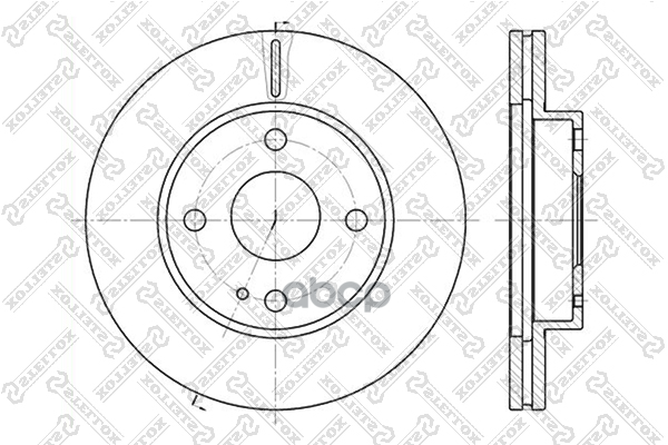 Диск тормозной передний Mazda 323 1.3-1.8 89> STELLOX 6020-3232V-SX Stellox арт. 60203232V_SX