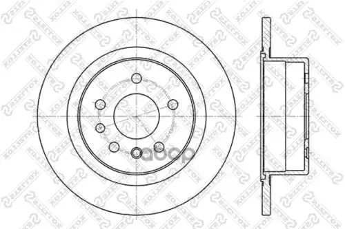 Диск тормозной задний Opel Omega 2.0-3.0 94> STELLOX 6020-3621-SX Stellox арт. 60203621_SX