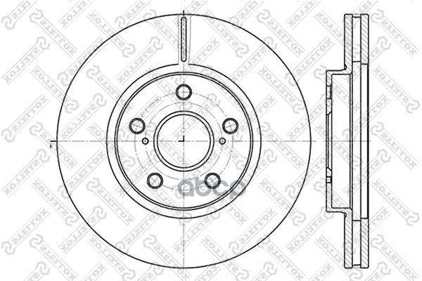диск тормозной передний Toyota Camry 2.4/3.0 V6 01 60204592VSX Stellox арт. 60204592VSX