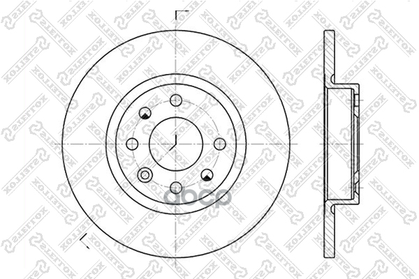 Диск тормозной передний Volvo 440/460/480 1.6-2.0/1.9TD 86> STELLOX 6020-4823-SX Stellox арт. 60204823_SX