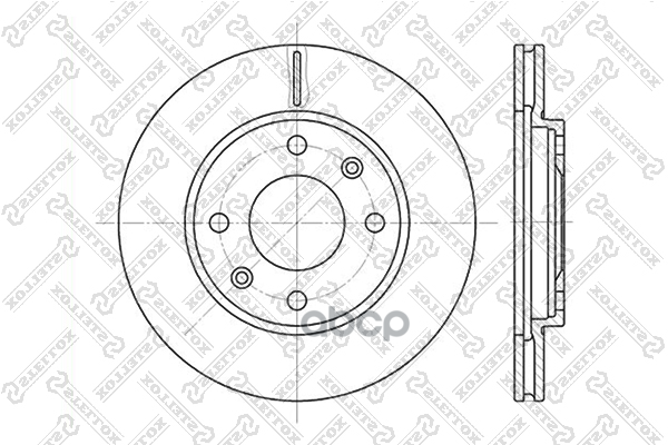 Диск тормозной пер.Citroen AX/Xsara 1.3-11. Stellox арт. 60209918VSX