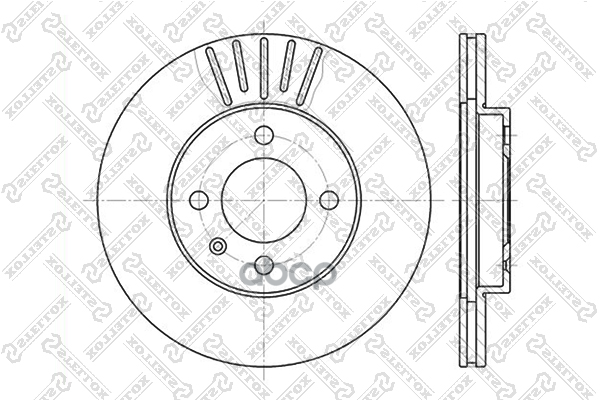 диск тормозной перед.  60209934VSX Stellox арт. 60209934VSX