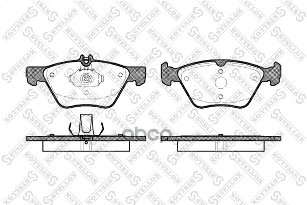 колодки дисковые п MB W210 2.0T-3.2/2.5TD/2.7CDi 96-02/С208 2.0/2 612000BSX Stellox арт. 612000BSX