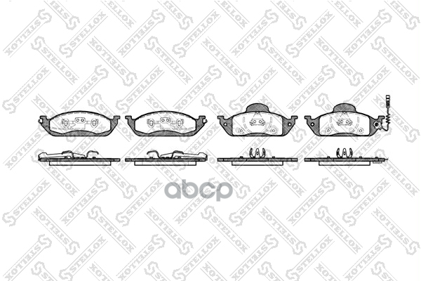 Колодки Дисковые П. С Антискрип. Пластинами Mb W163 2.3/3.2/2.7Cdi 708001Bsx Stellox арт. 708001BSX