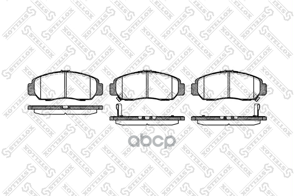 Колодки дисковые п. Honda Jazz 1.2i/1.4 02>/Strea Stellox арт. 758012SX