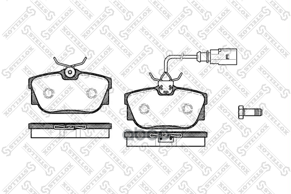 Колодки Дисковые З. Vw T4 2.5/2.4D 99-03 Stellox арт. 778001BSX