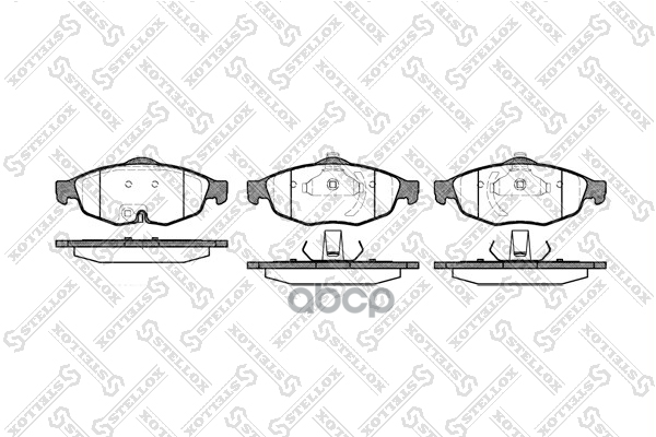 Колодки Передние Chrysler Sebring 01-06/Gaz-Volga Siber Stellox 823002B_sx Stellox арт. 823002B_SX