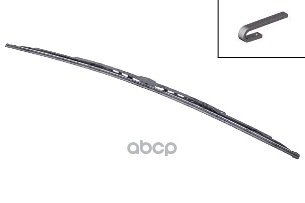 Щетка стеклоочистителя каркасная Universal 700мм крючок 12x4 и 9x4mm Stellox арт. 8700826SX