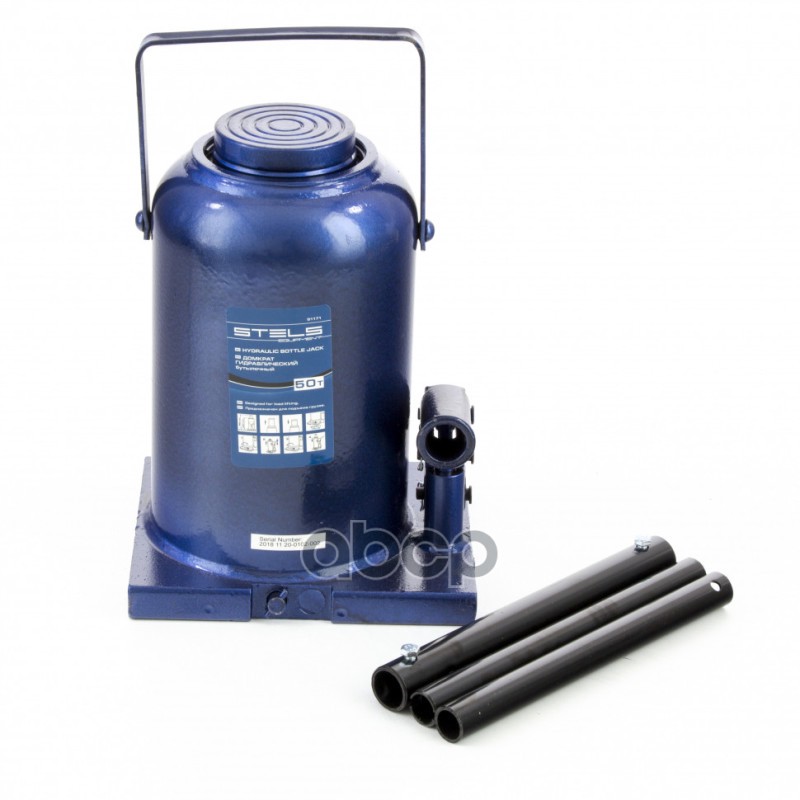 Домкрат гидравлический бутылочный, 50 т, h подъема 280-450 мм Stels 51171 STELS 51171 Stels арт. 51171
