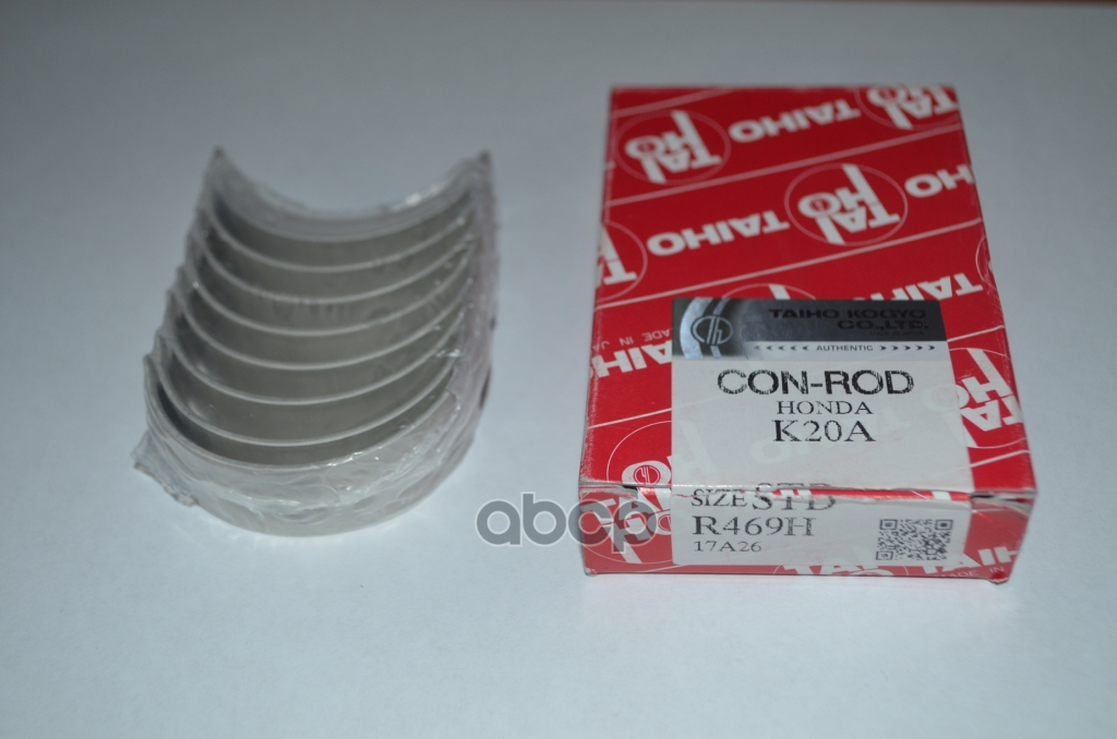 Вкладыш шатунный (STD/ к-т) Honda Accord 97-08 / Civic 05-12 K20A;K20A1;K20A4;K20A5;K20A9;K24A1 TAIHO арт. R469H STD