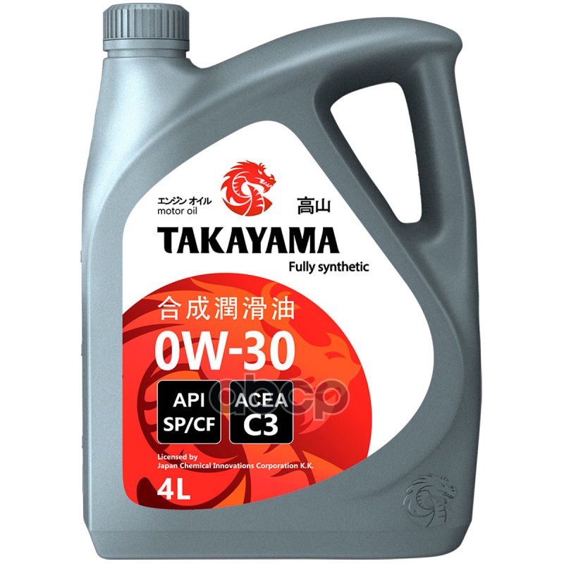 TAKAYAMA Масло Моторное Takayama Motor Oil 0W-30 4 Л 322790