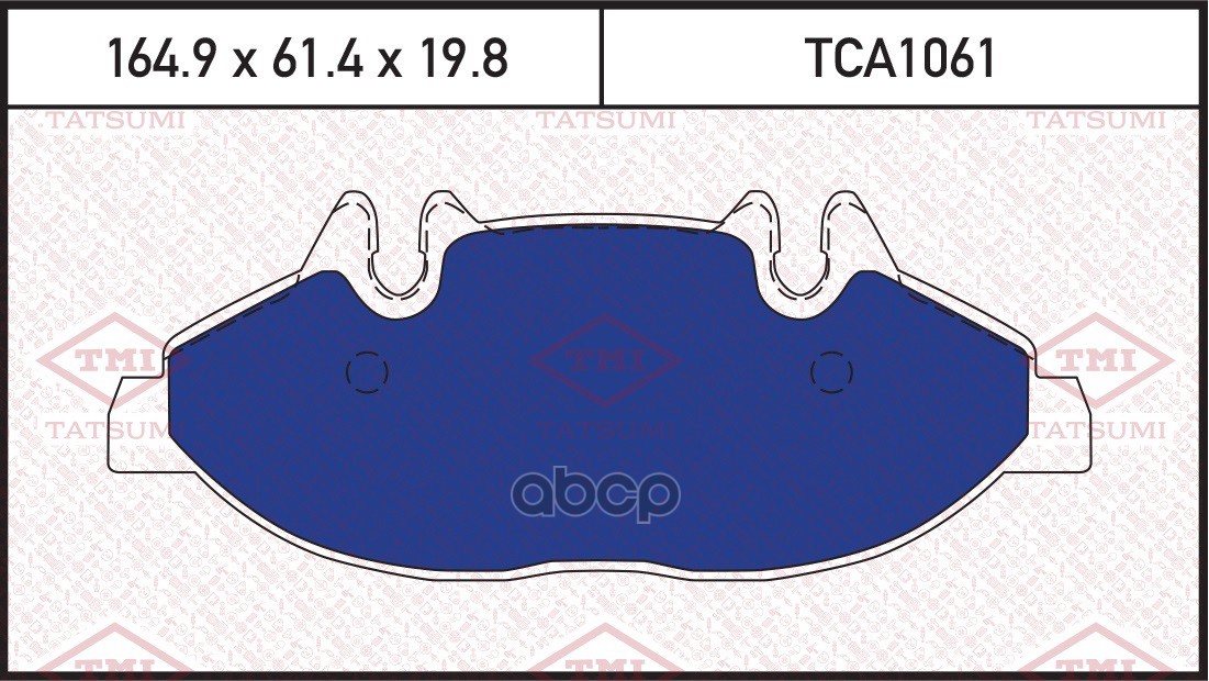 Колодки тормозные дисковые передние TATSUMI арт. TCA1061