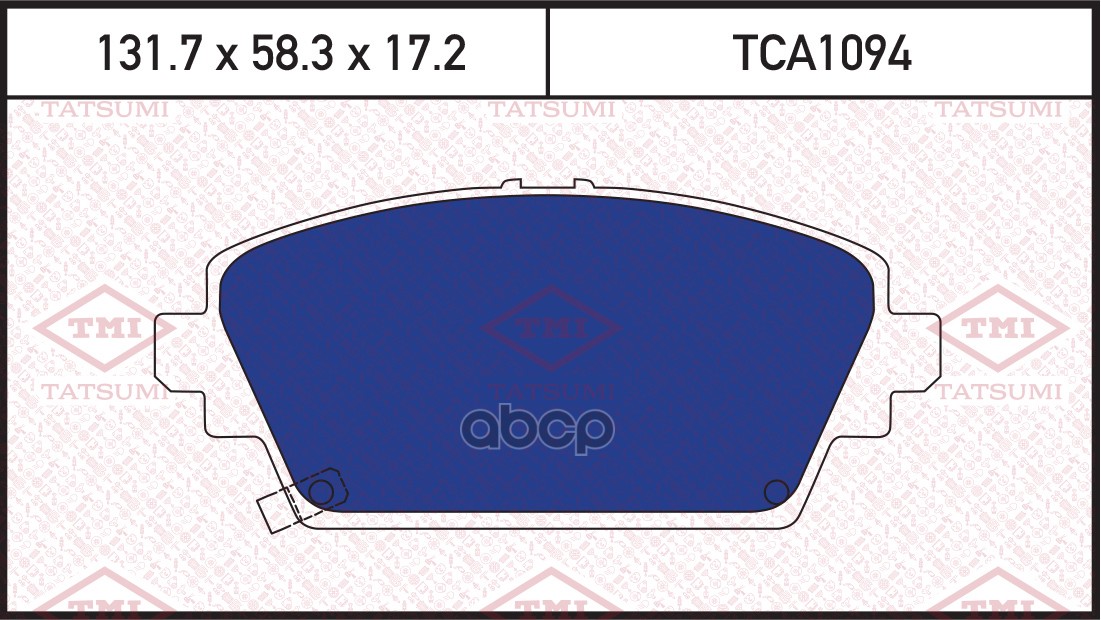 Колодки тормозные дисковые передние TATSUMI арт. TCA1094