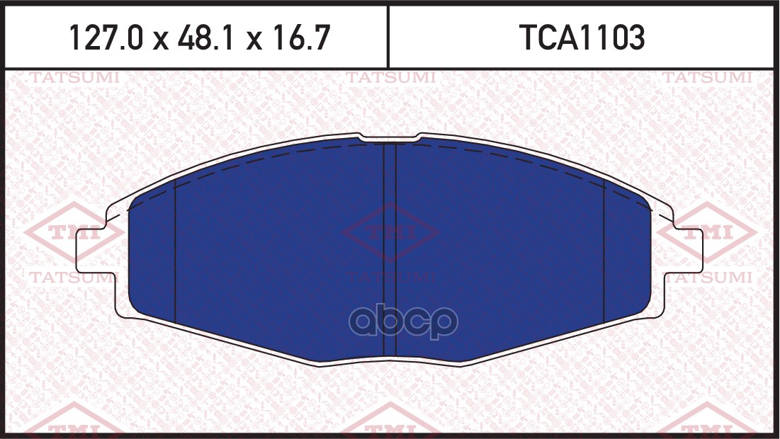 Колодки тормозные дисковые передние TATSUMI арт. TCA1103