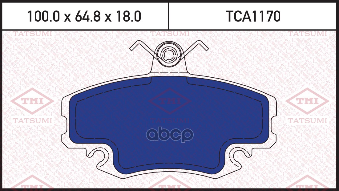 Колодки тормозные дисковые передние TATSUMI арт. TCA1170
