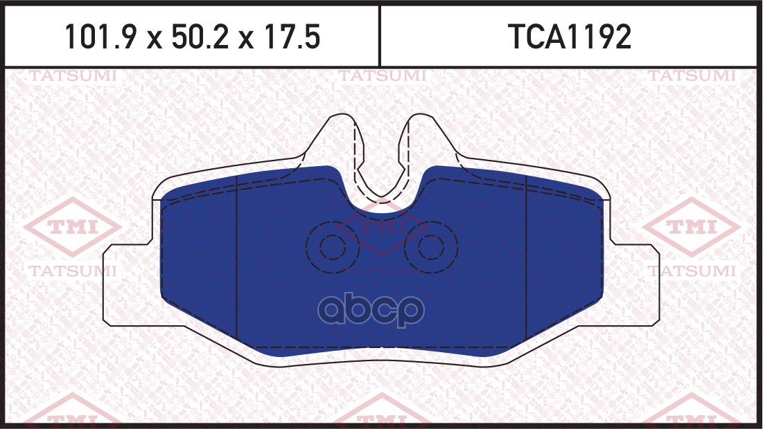 Колодки Тормозные Дисковые Mercedes W639 03-> TATSUMI арт. TCA1192