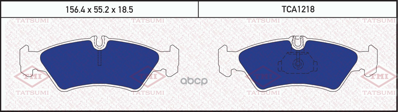 Колодки тормозные дисковые задние TATSUMI арт. TCA1218