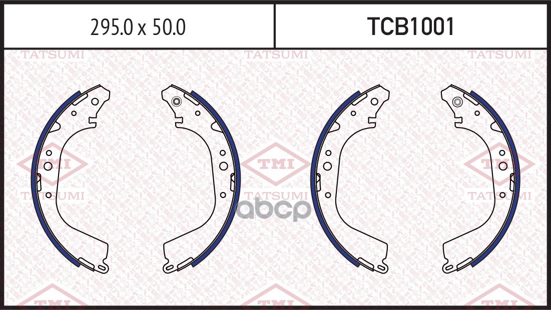 Колодки Тормозные Барабанные | Зад | TATSUMI арт. TCB1001