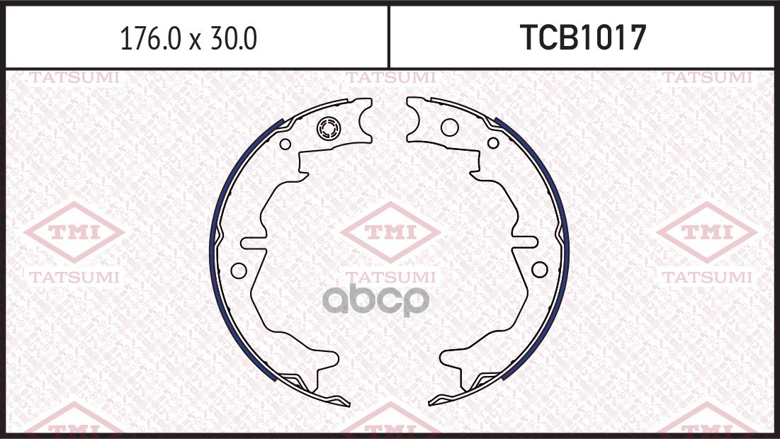 Колодки тормозные барабанные TATSUMI арт. TCB1017