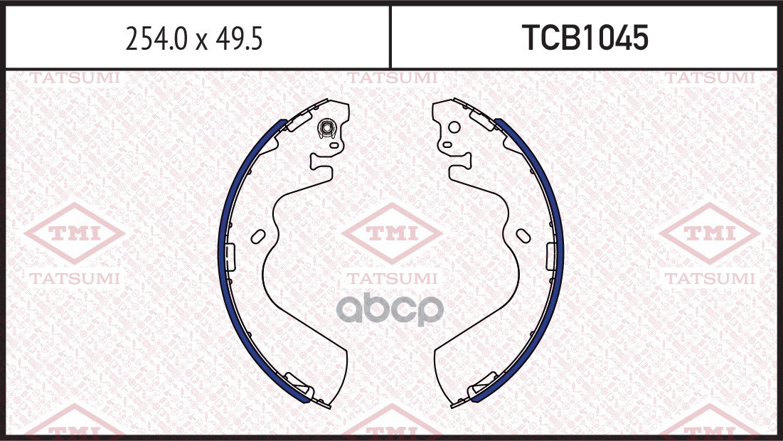 Колодки тормозные барабанные TATSUMI арт. TCB1045