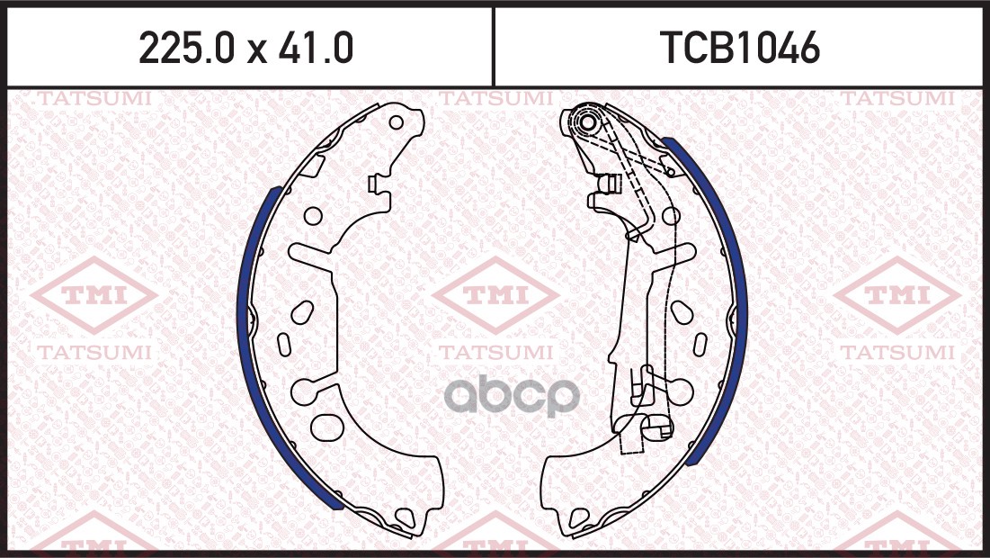 Колодки Тормозные Барабанные | Зад | TATSUMI арт. TCB1046