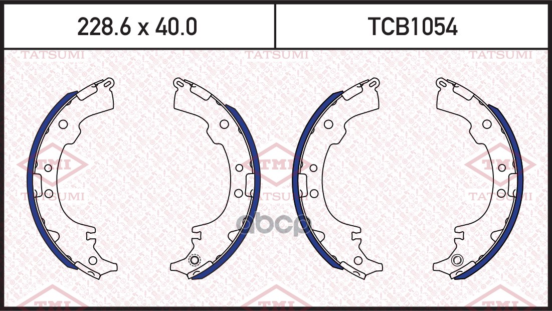 Колодки Тормозные Барабанные | Зад | TATSUMI арт. TCB1054