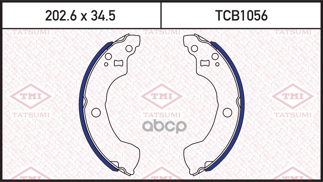Колодки Тормозные Барабанные | Зад | TATSUMI арт. TCB1056