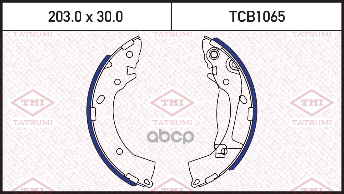 Колодки тормозные барабанные TATSUMI арт. TCB1065
