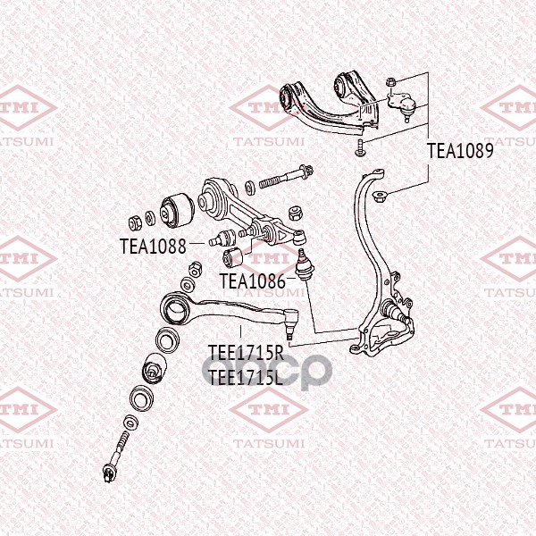 Опора шаровая нижняя L/R TATSUMI арт. TEA1088