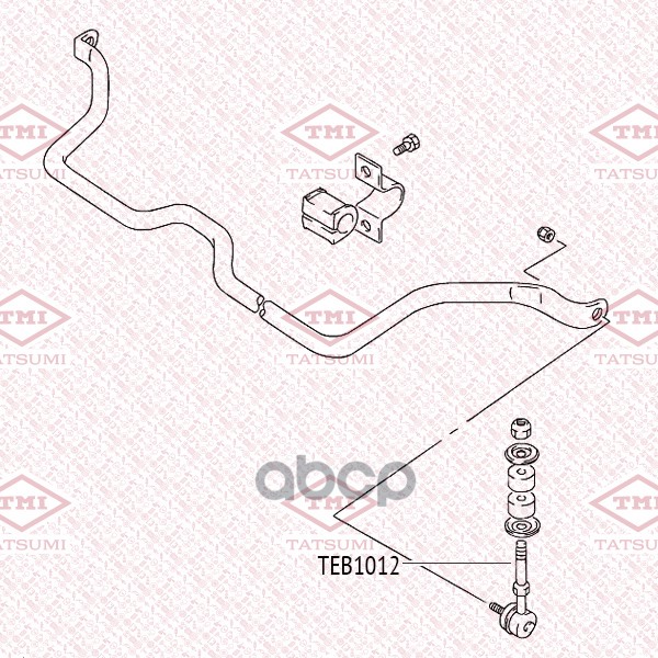 Тяга стабилизатора передняя L/R TATSUMI арт. TEB1012