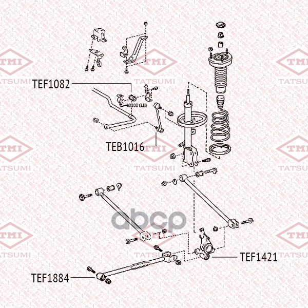 Тяга Стабилизатора Toyota Camry 01->Lexus Rx 04-> TATSUMI арт. TEB1016