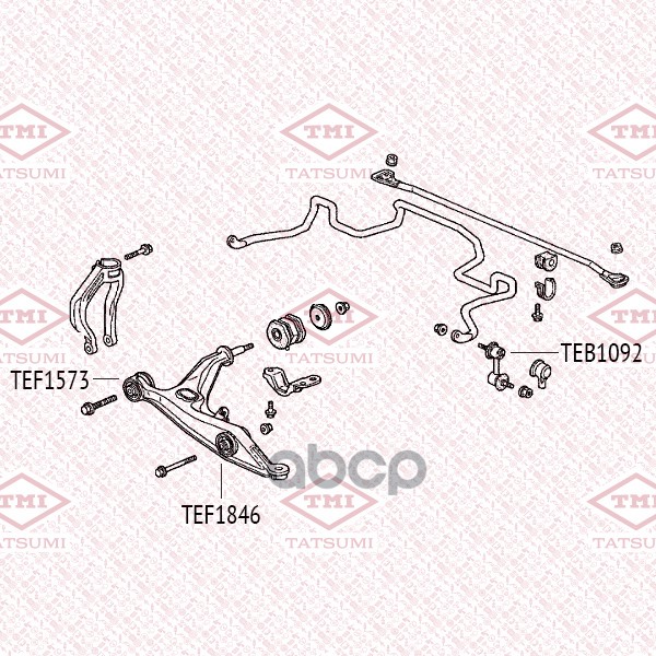 Тяга стабилизатора передняя L/R TATSUMI арт. TEB1092