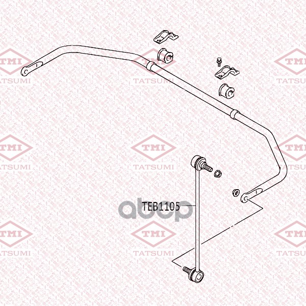 Тяга стабилизатора передняя L/R SUZUKI Splash/Swift 05-OPEL Agila 08- TEB1105 TATSUMI арт. TEB1105