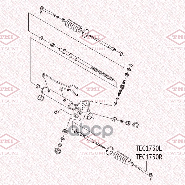 Наконечник рулевой тяги R TATSUMI арт. TEC1730R