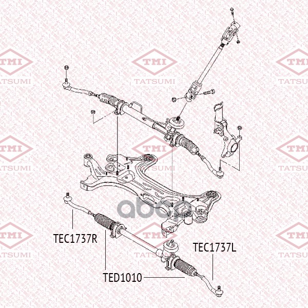 Наконечник рулевой тяги R TATSUMI арт. TEC1737R