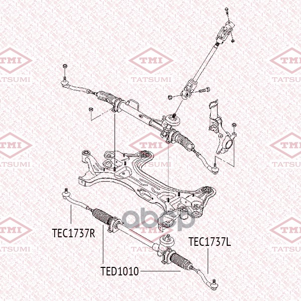 Тяга рулевая L/R TATSUMI арт. TED1010