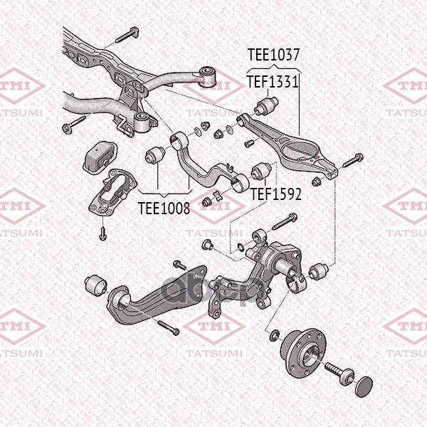 Рычаг задней подвески верхний L/R AUDI A3/Q3/TT 03-VW Golf/Jetta/Passat/CC/Scirocco/Sharan/Tiguan/Touran 03-SKODA Octavia/Sup...