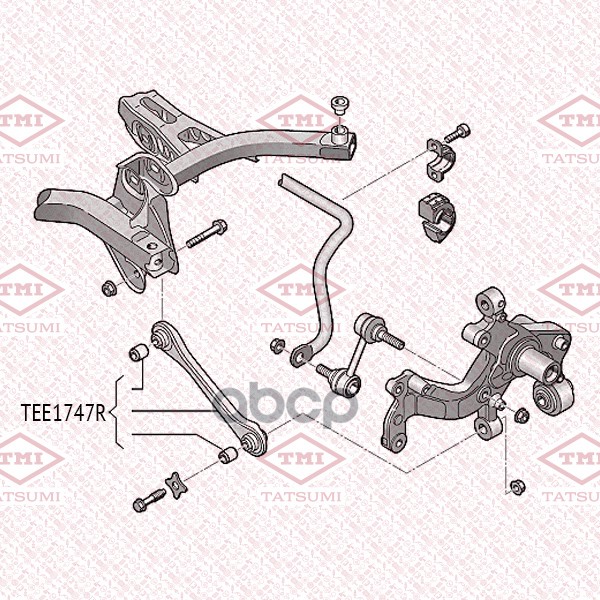 Рычаг задней подвески нижний R AUDI A3/Q3/TT 03-VW Golf/Jetta/Passat/CC/Scirocco/Sharan/Tiguan/Touran 03-SKODA Octavia/Superb...