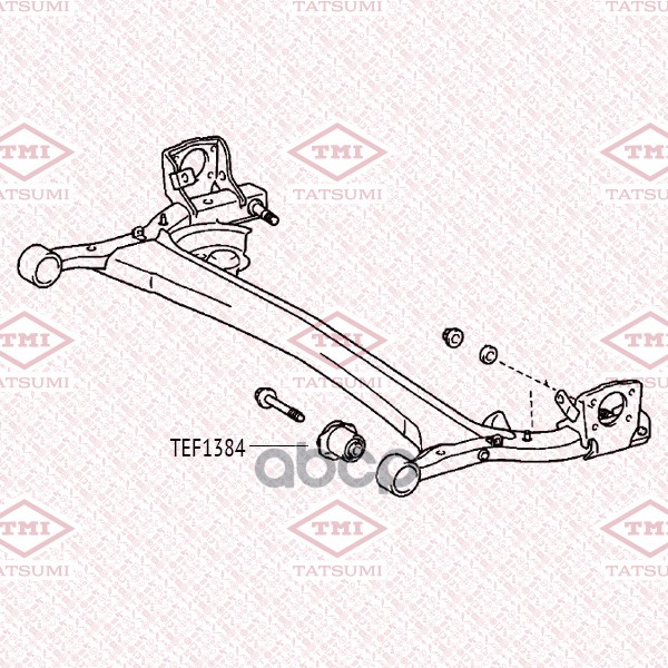 Сайлентблок Балки | Зад Прав/Лев | TATSUMI арт. TEF1384