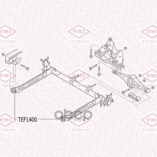 Сайлентблок Балки | Зад | TATSUMI арт. TEF1400