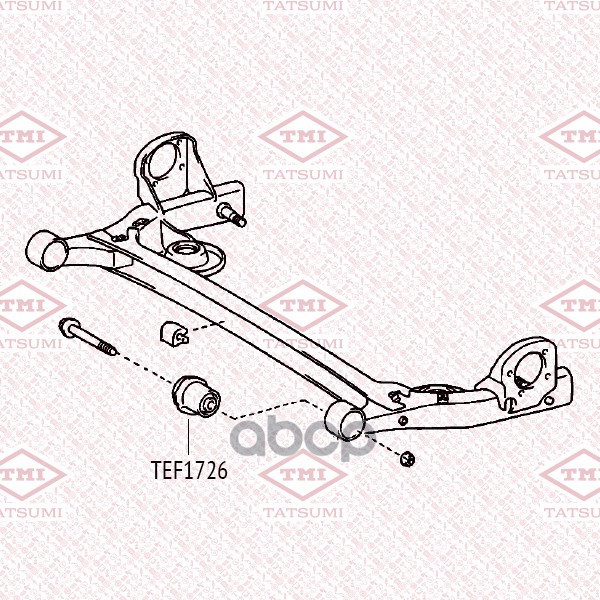Сайлентблок Балки | Зад | TATSUMI арт. TEF1726