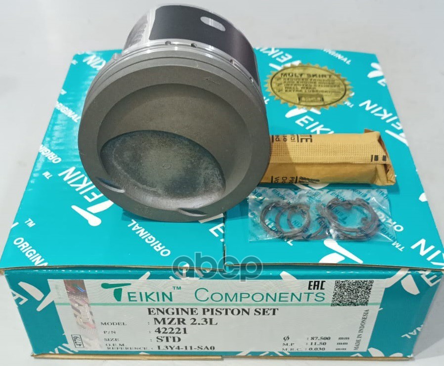 Поршень без колец ( цена за 1 шт) Mazda CX-7 L3 2.3 MZR 2009 d87.5 STD (L3Y4-11-SA0) TEIKIN арт. 42221STD