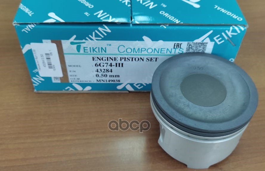 Поршень (0.5/ к-т 6 шт) Mitsubishi L200 07-16 / Pajero 99-06 6G74 TEIKIN арт. 43284 050