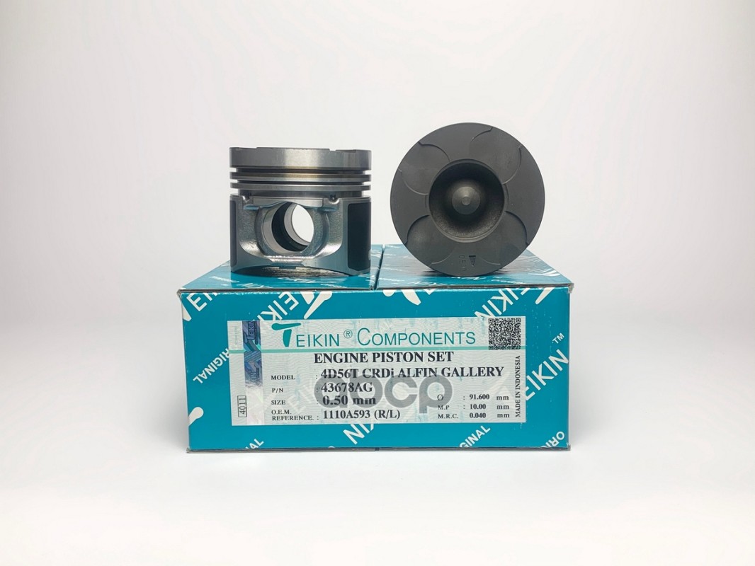 Поршень (0.5/ к-т 4 шт с охлаждением) Mitsubishi L200 07-16 / Pajero Sport 08-17 4D56 TEIKIN арт. 43678AG 050