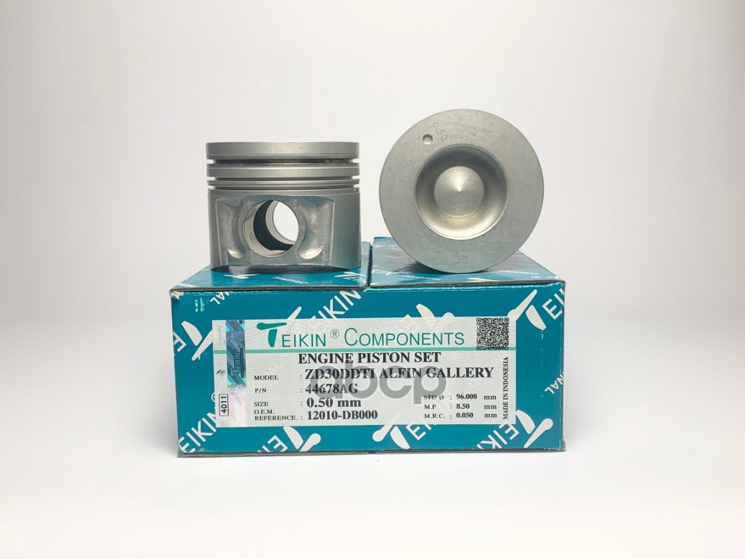 Поршень (0.5/ к-т 4 шт с охлаждением) Nissan Patrol 04-10 / Atlas F 07-21 ZD30DDTI TEIKIN арт. 44678AG 050