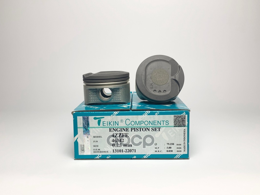 Поршень без колец ( цена за 1 шт) Toyota 4ZZ-FE d79.0+0.25 (13101-22071) TEIKIN арт. 46342025