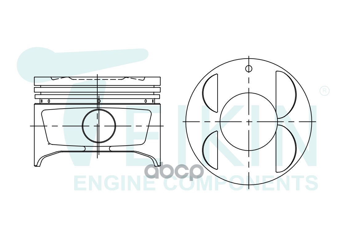 Поршень Без Колец Toyota 5Afe D78.7+1.00 (13103-15050) Teikin TEIKIN арт. 46347100