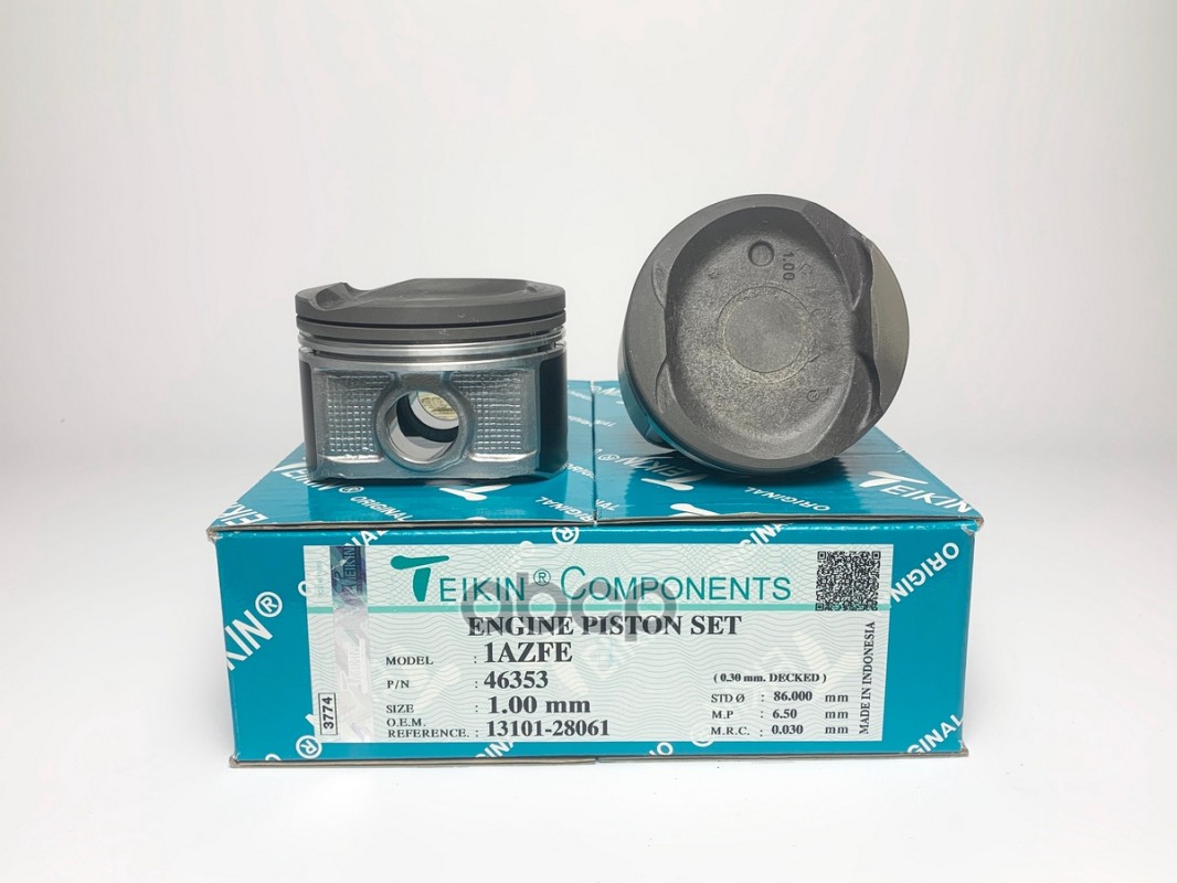 Поршень без колец ( цена за 1 шт) Toyota RAV4 1AZ-FE d86.0+1.00 (13211-28061) TEIKIN арт. 46353100