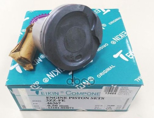 Поршень (0.5/ к-т 4 шт) Toyota Avensis (T250) 03-06 / Corolla 00-19 3ZZFE TEIKIN арт. 46367 050